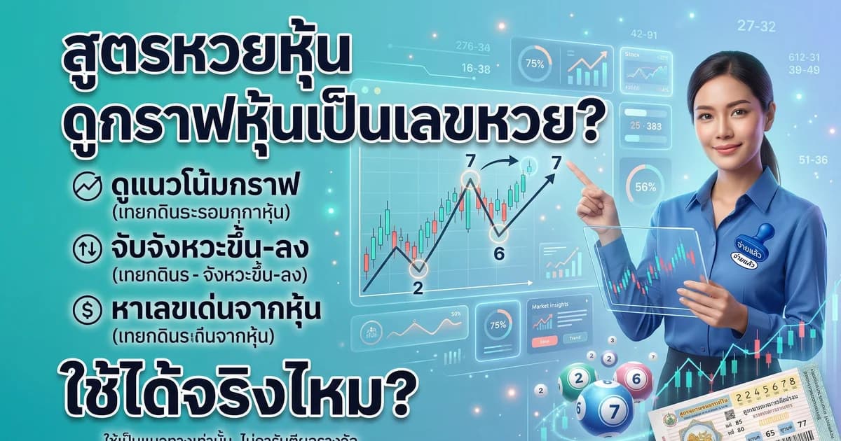 สูตรหวยหุ้น วิธีดูกราฟหุ้นมาเลขหวย ใช้ได้จริงไหม